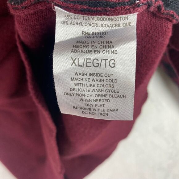 Disney Star Wars Darth Vader Christmas Sweater Mens Extra Large Red Pullover - Picture 8 of 8